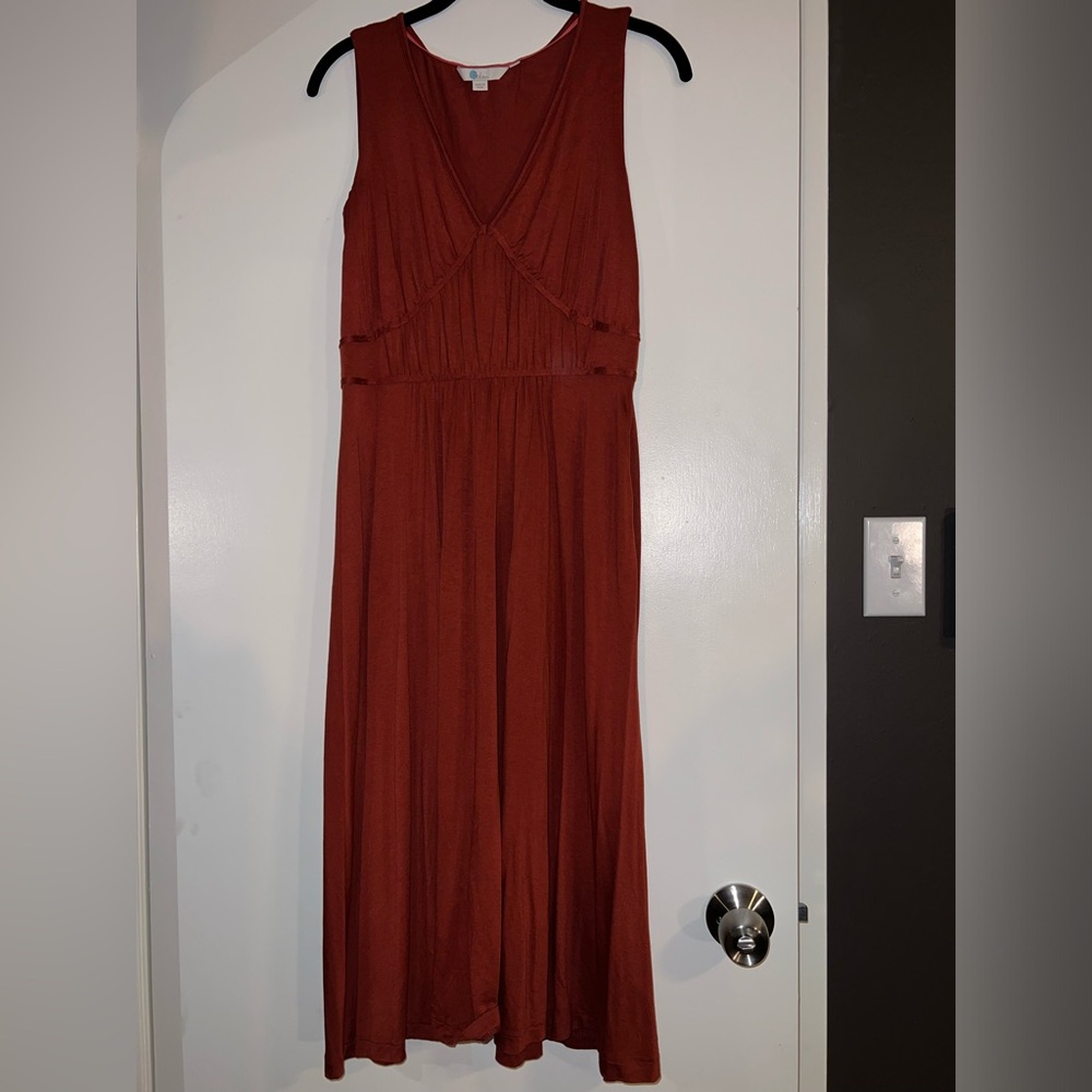 Boden Sleeveless Jersey knit dress with ribbon detail on bodice